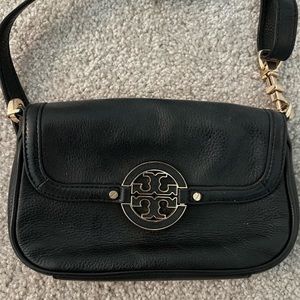 Black leather Tory Burch Crossbody bag